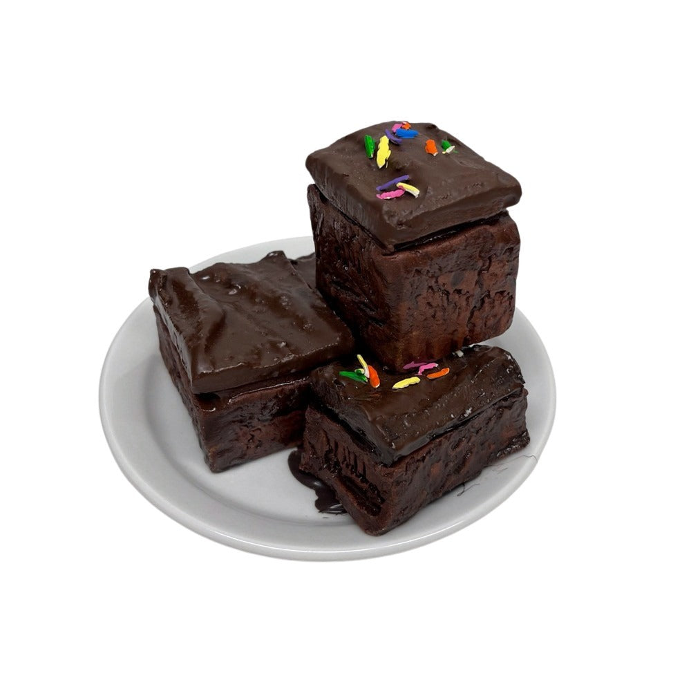 Four Plated Mixed Brownies 1