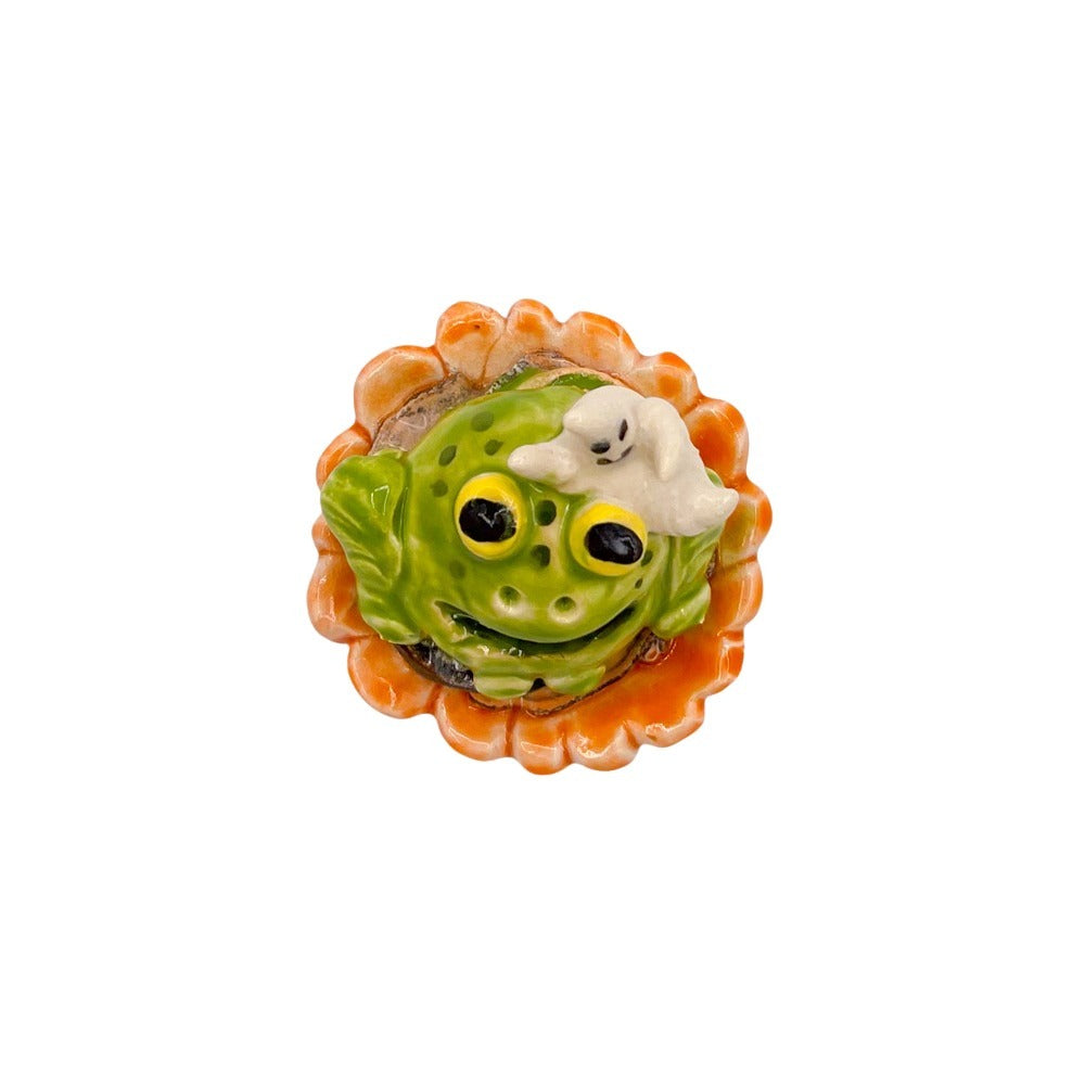 Frog & Ghost Cupcake
