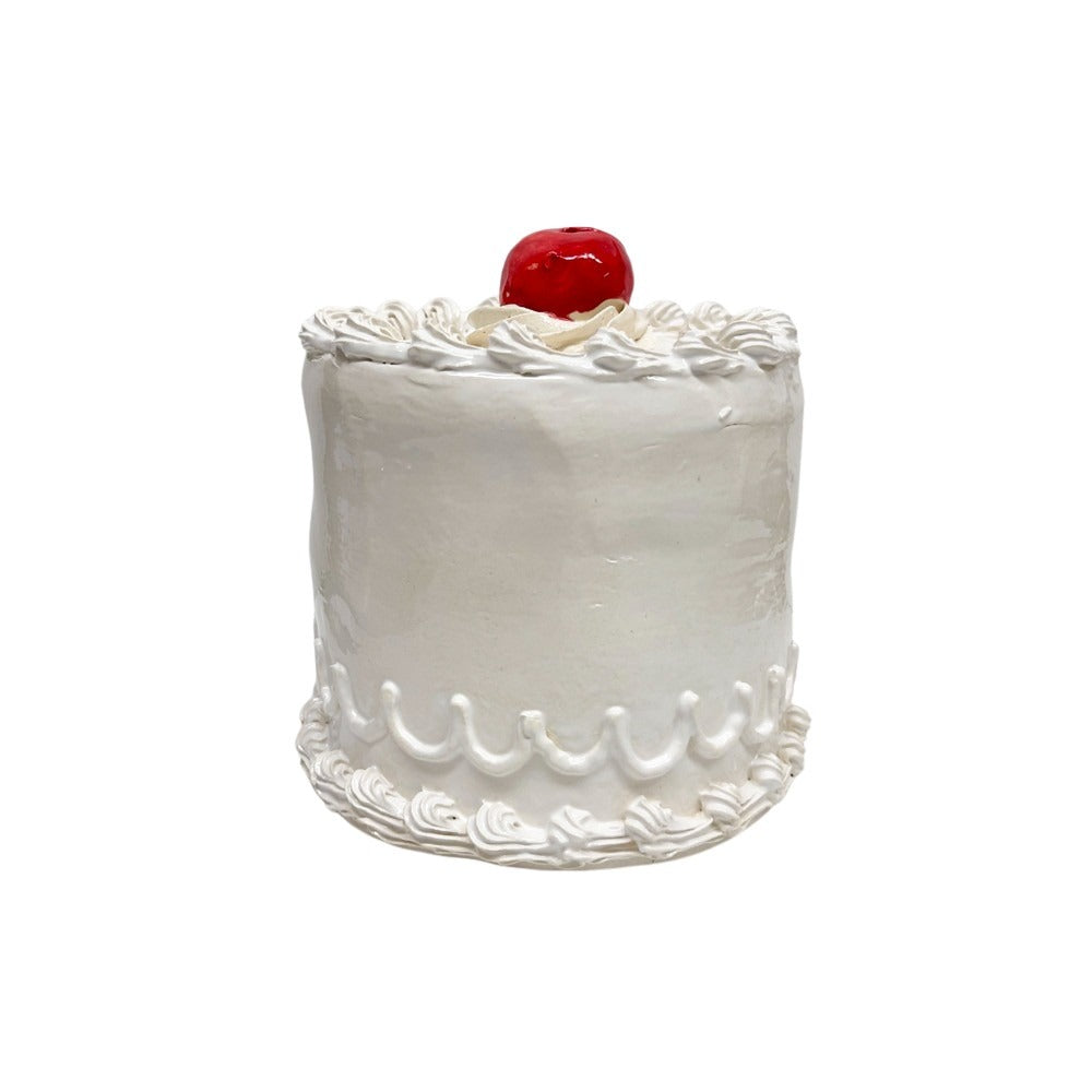 Cherry Topped Vanilla Cake 1