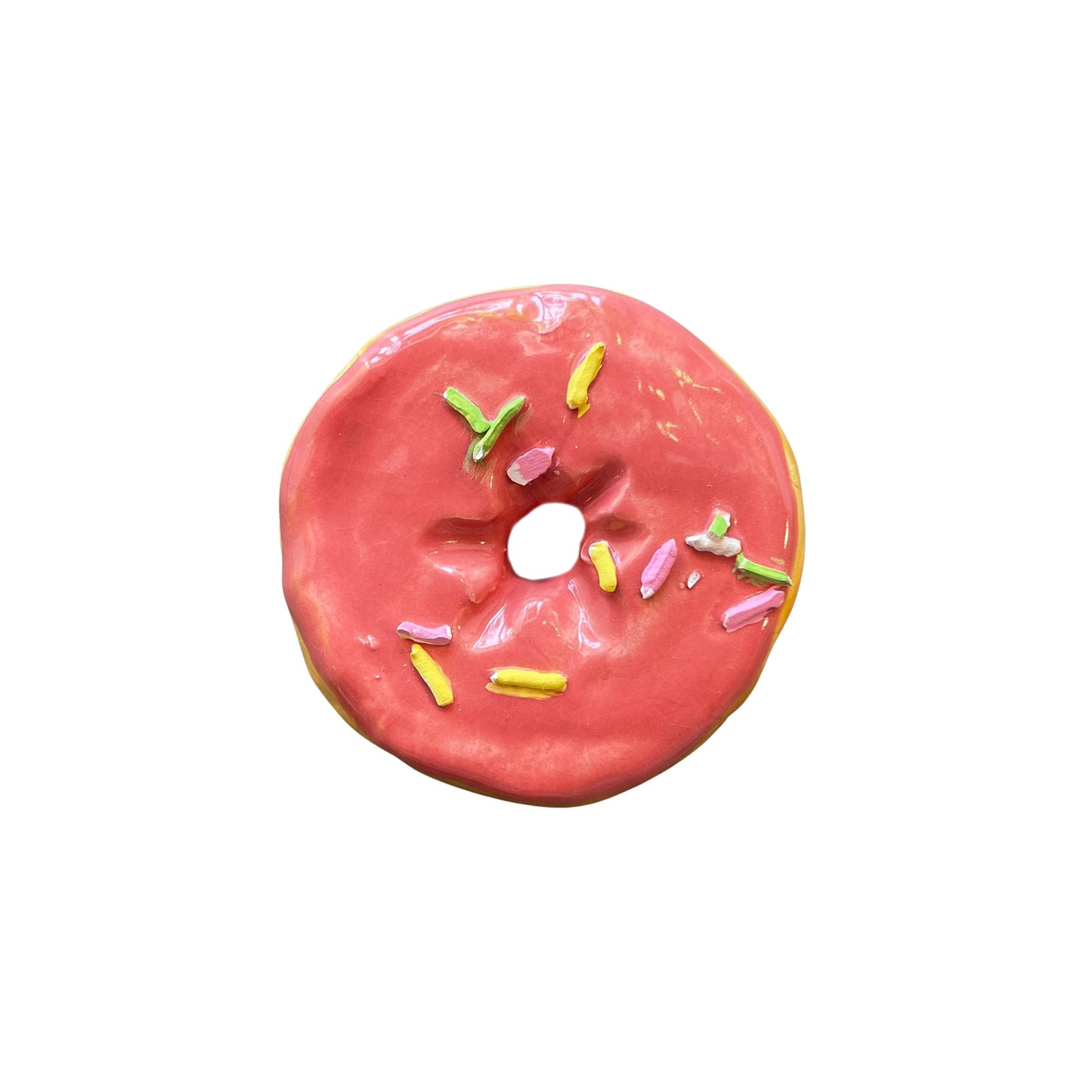 Cherry Donut With Multi Sprinkle (Day Old)
