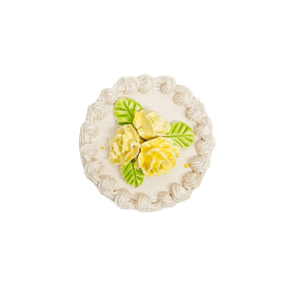 Vanilla Petite Cake With Yellow Flowers 30