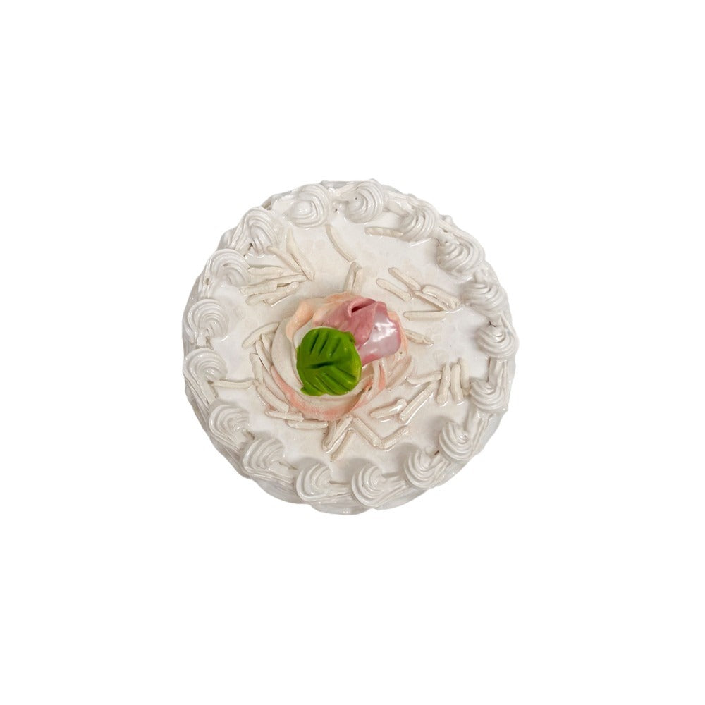 Vanilla Petite Cake With Pink Rose 32