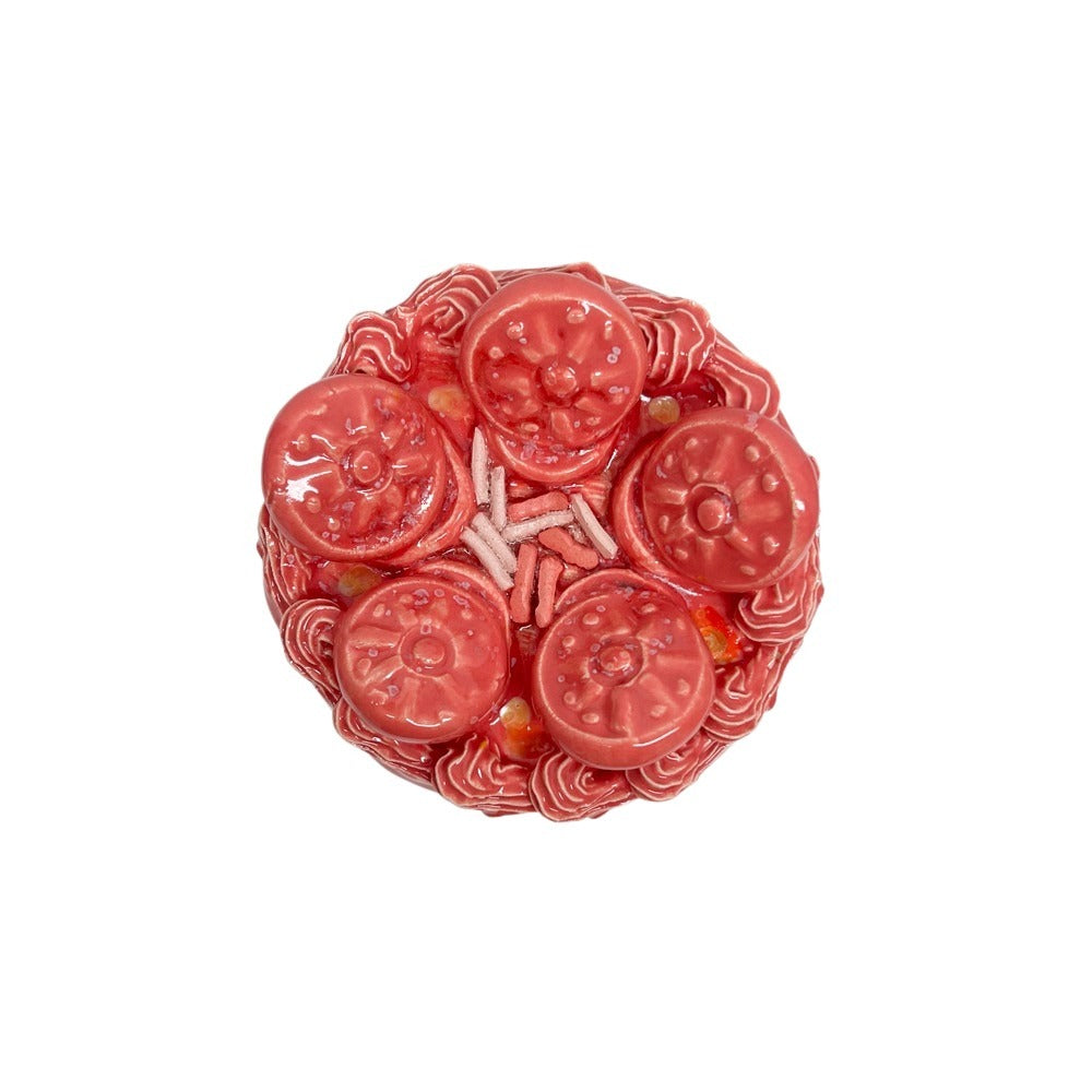 Raspberry Petite Cake With Medallions 31