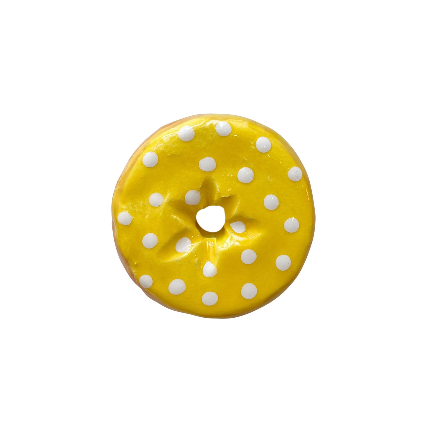 Lemon Donut With Dots