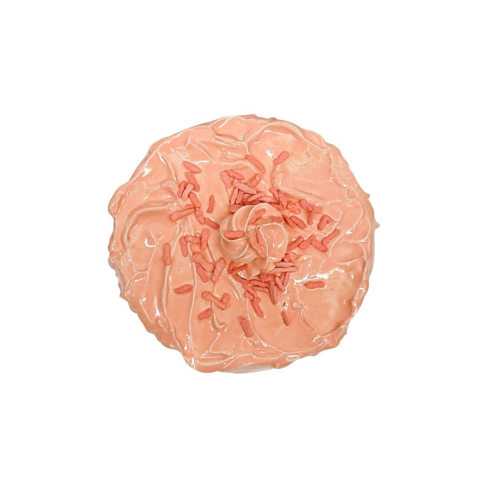 Peach Chiffon Cake With Sprinkles