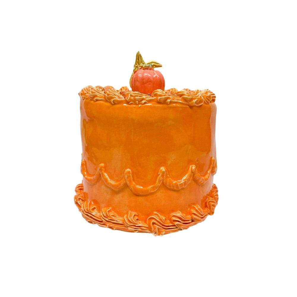 Orange Fall Leaf & Pumpkin Cake 41
