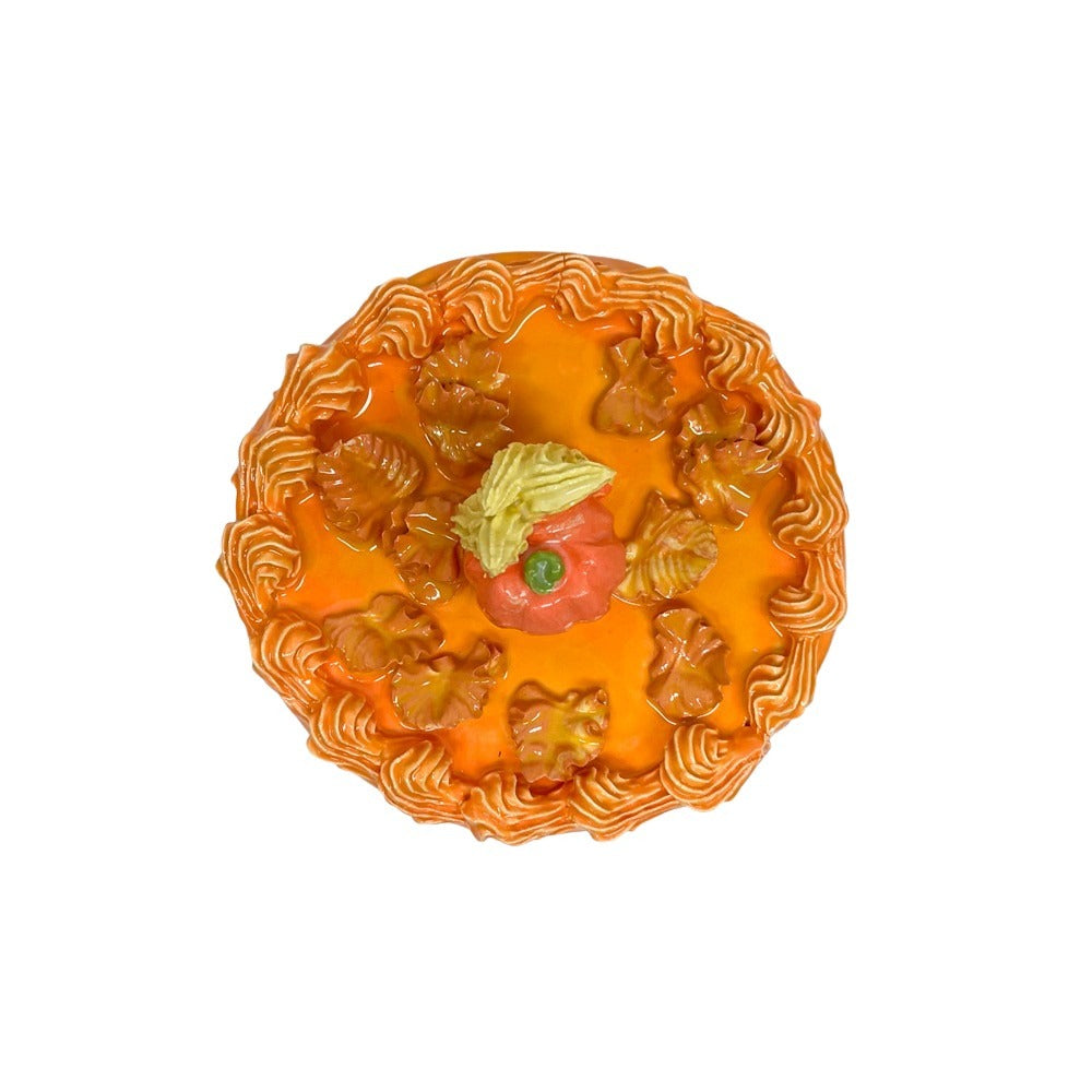 Orange Fall Leaf & Pumpkin Cake 41