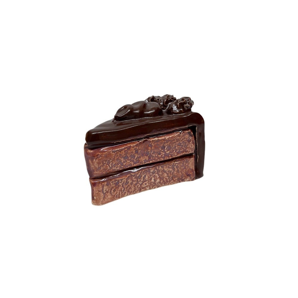 Double Chocolate Cake Slice