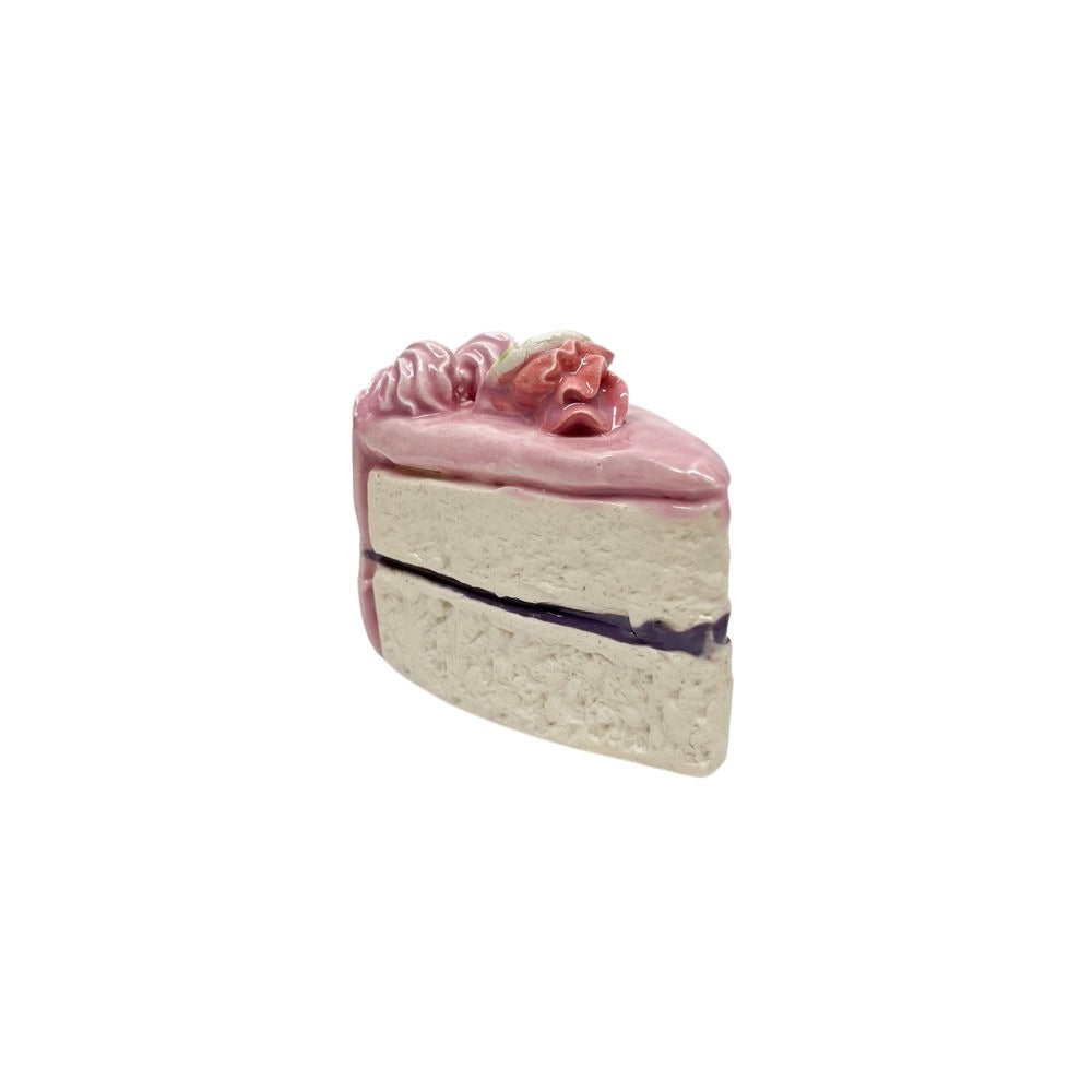 Pink Rose Cake Slice