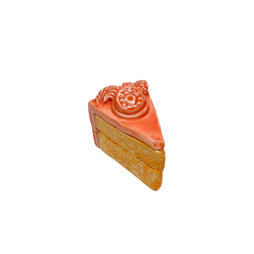 Double Orange Cake Slice