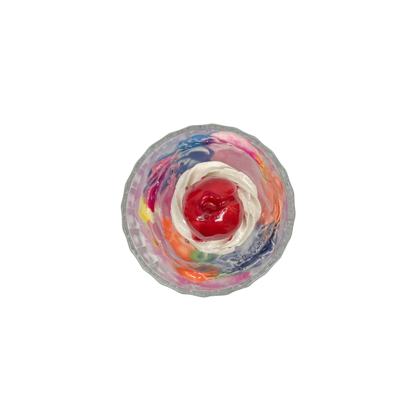 Single Scoop Rainbow Sherbet Sundae 2