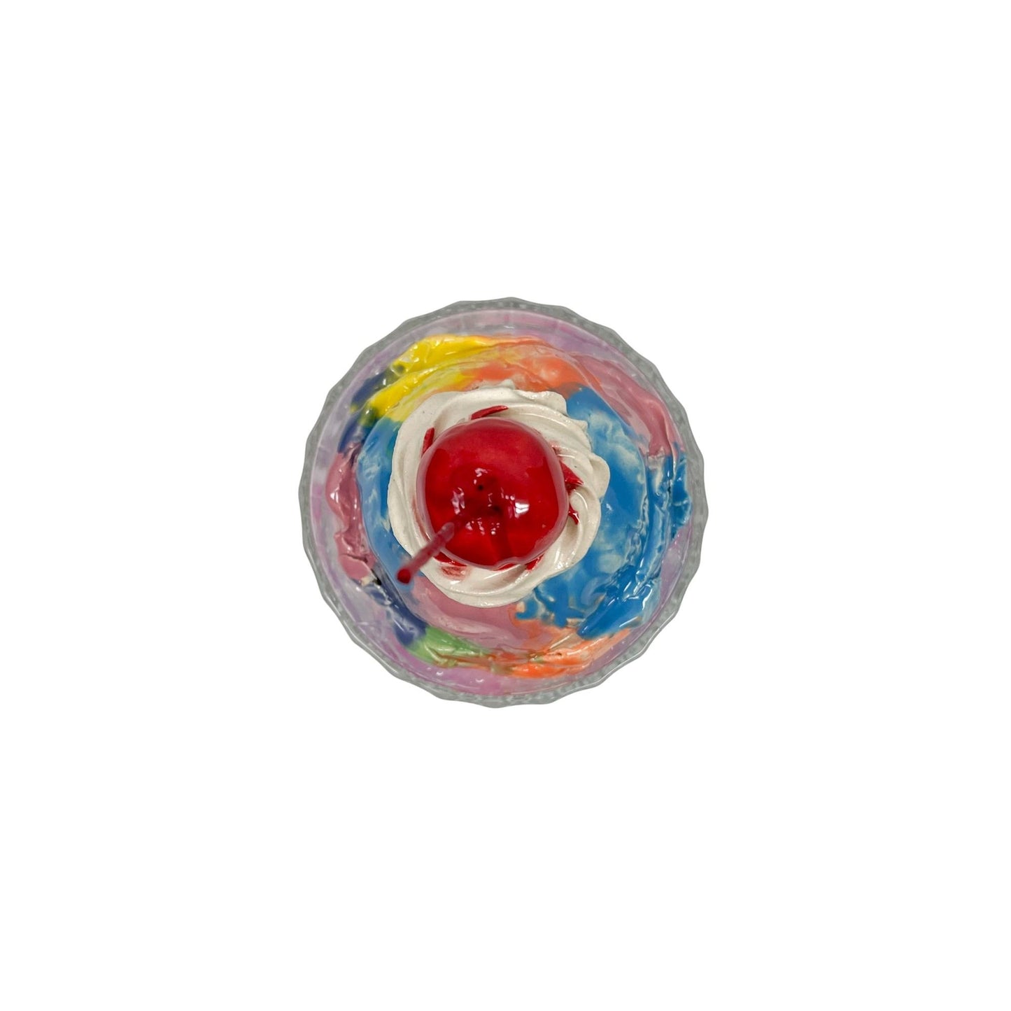 Single Scoop Rainbow Sherbet Sundae 5