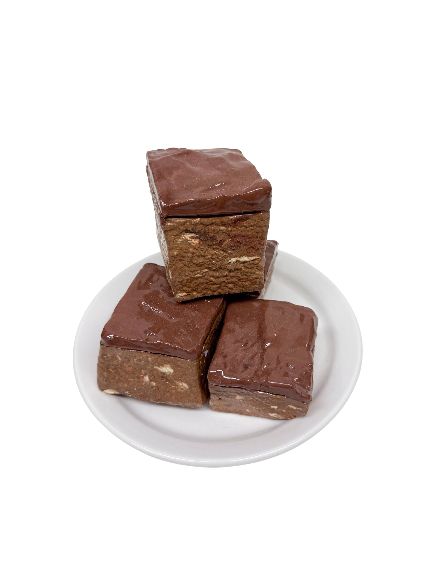 Four Plated Milk Chocolate Brownies 1