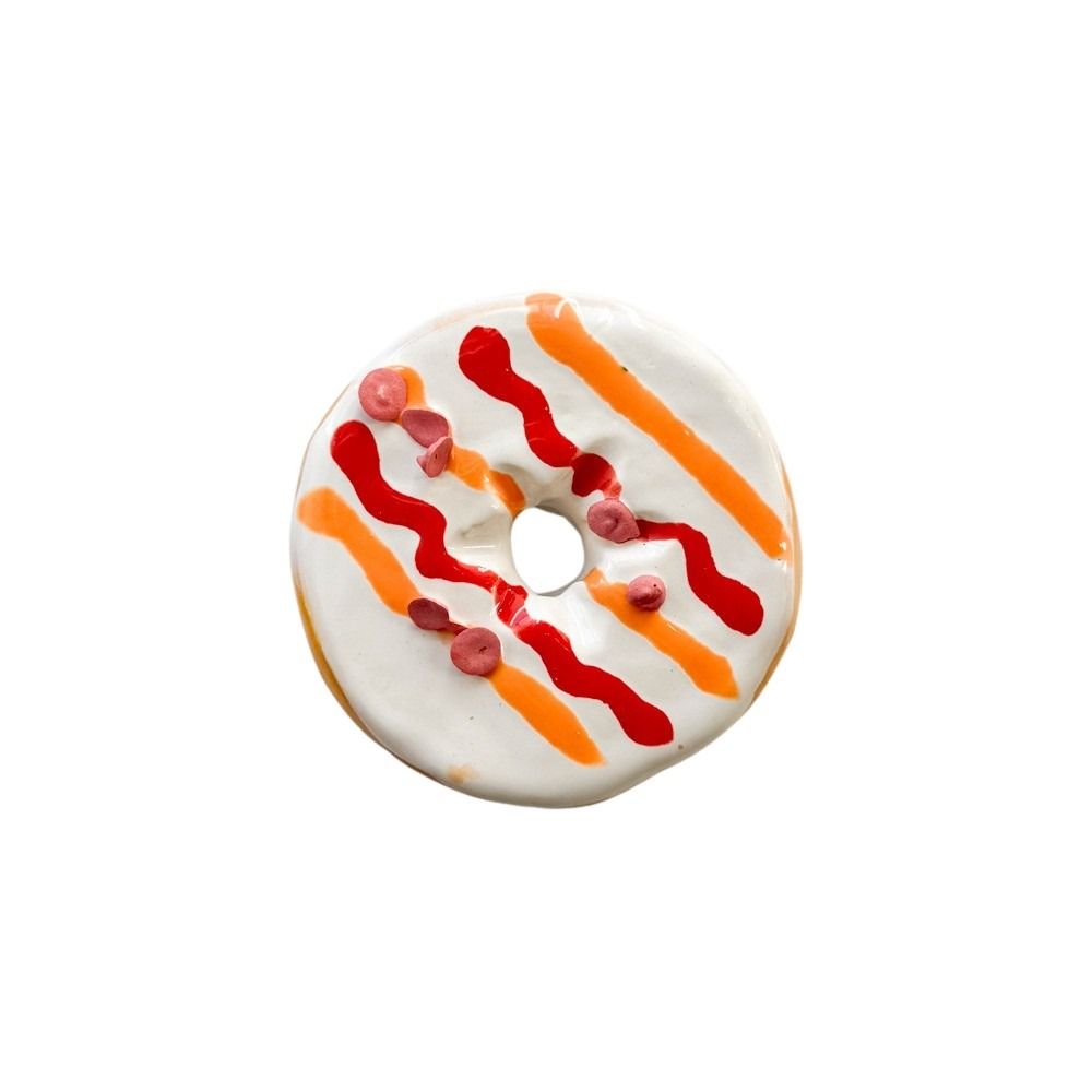 Sunrise Donut With Raspberry Chips