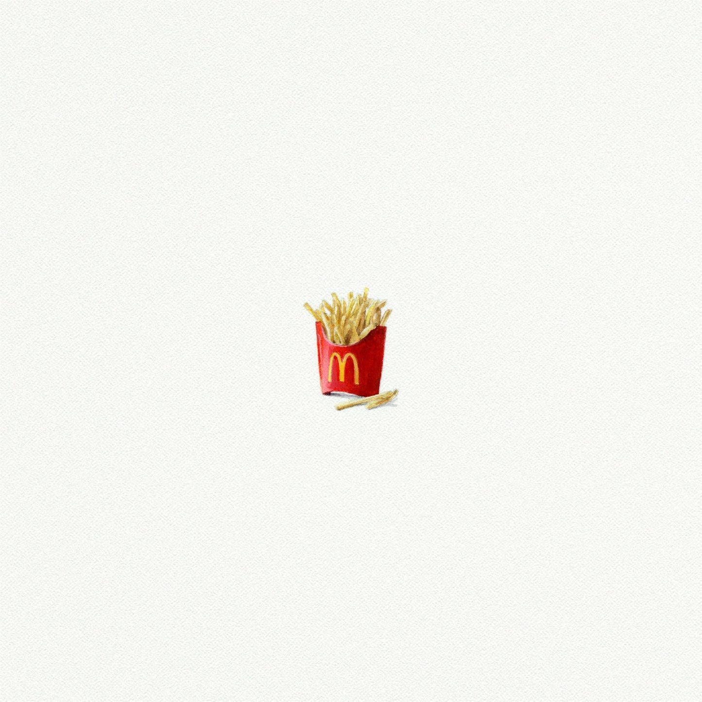 McDonald's French Fries Miniature Watercolor Print