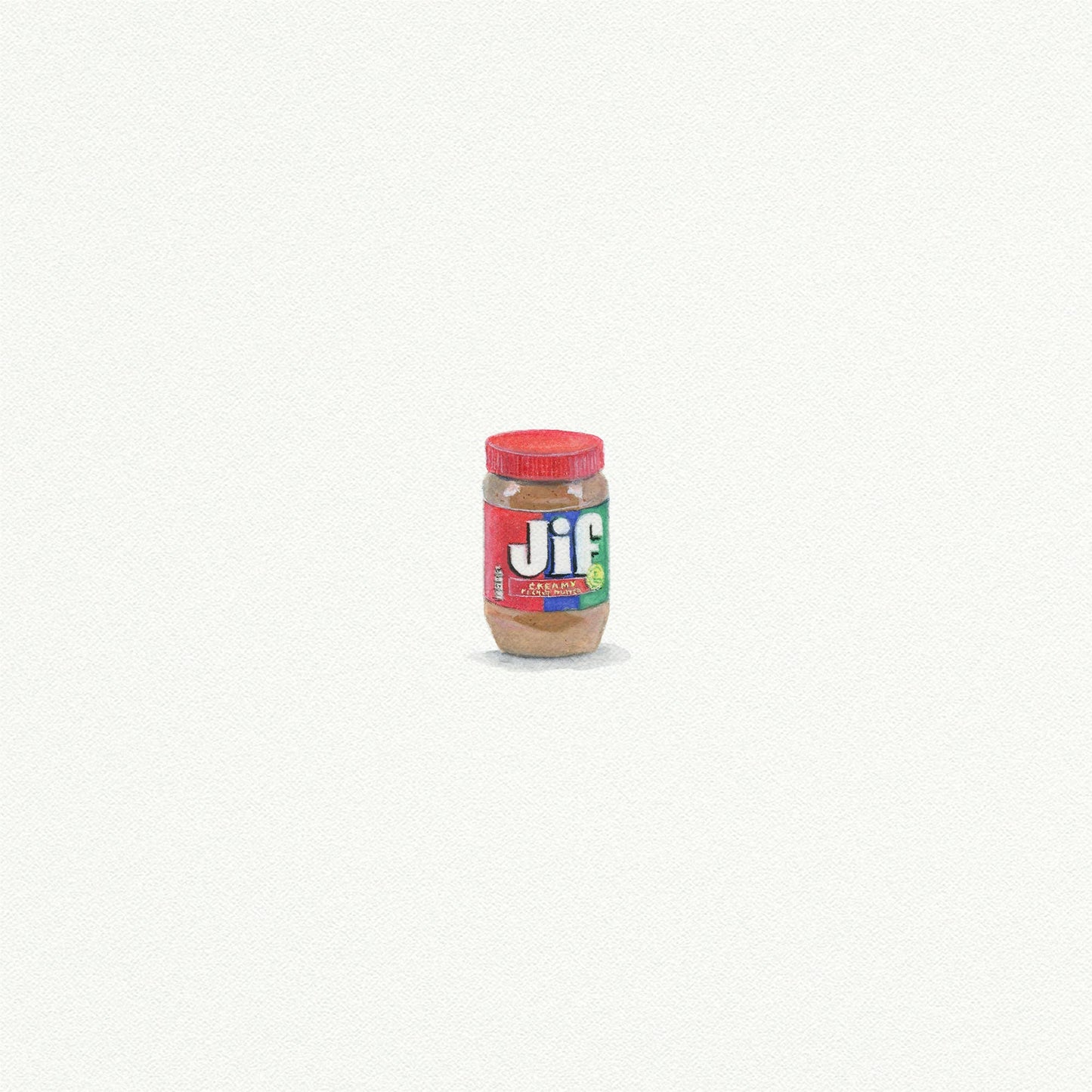 Jif Peanut Butter Miniature Watercolor Print