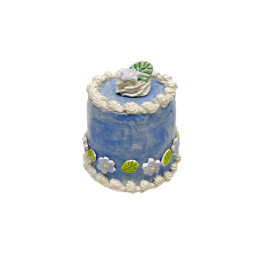 Petite Blue Daisy Cake 13