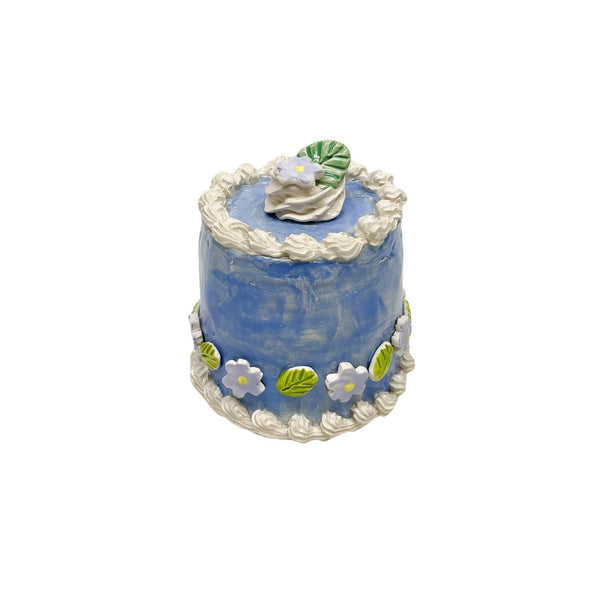 Petite Blue Daisy Cake 13