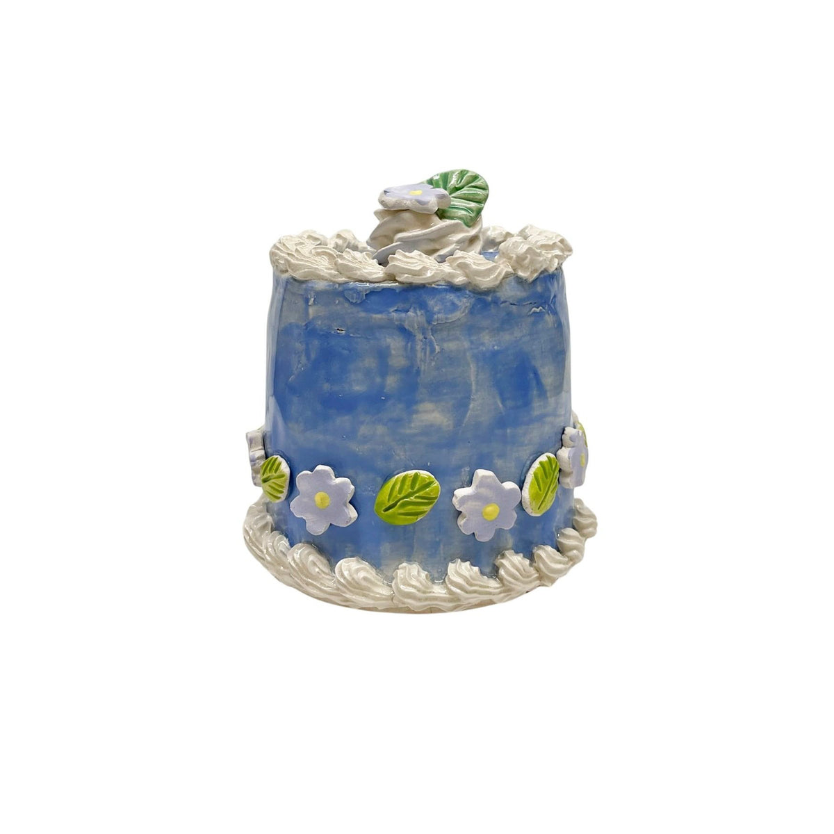 Petite Blue Daisy Cake 13