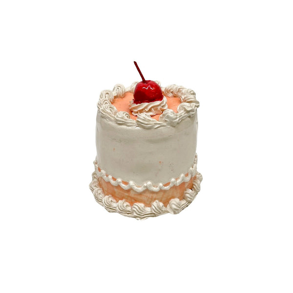 Petite Cherry Topped Stripe Cake 14
