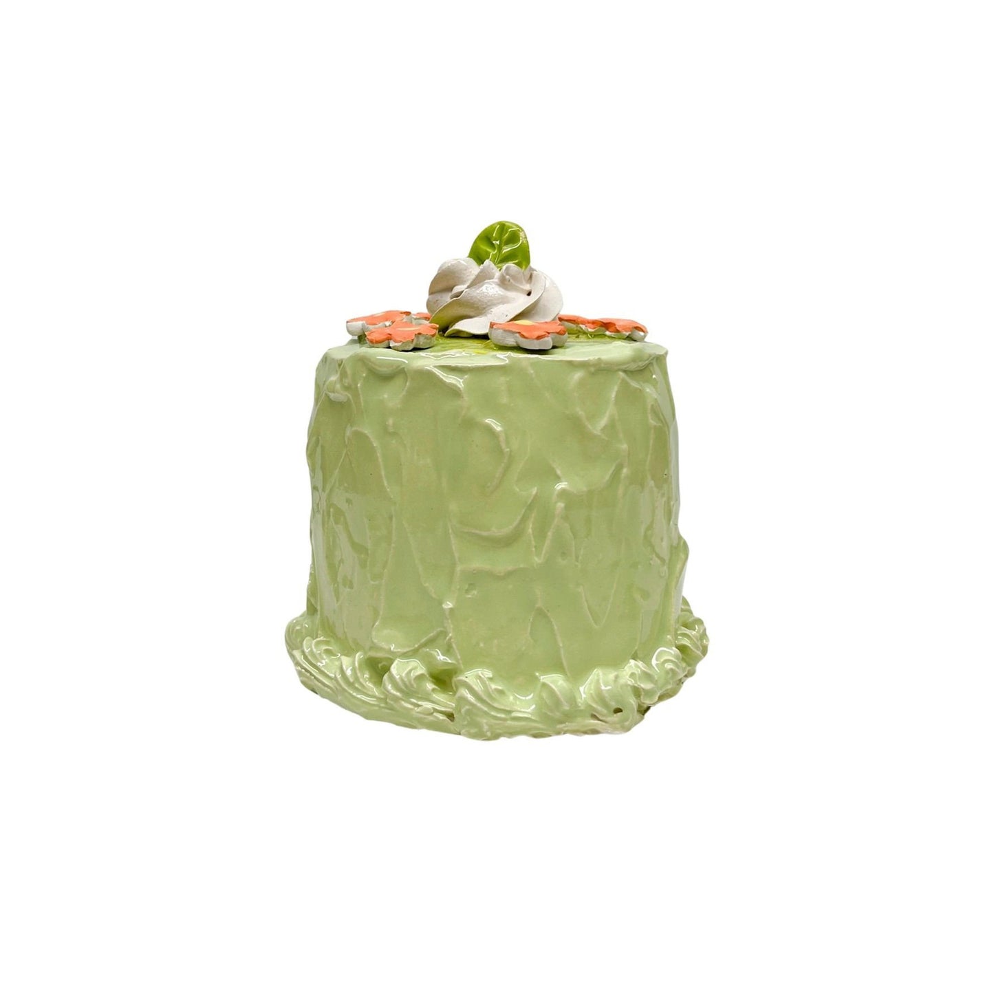 Petite Daisy Topped Green Cake 15