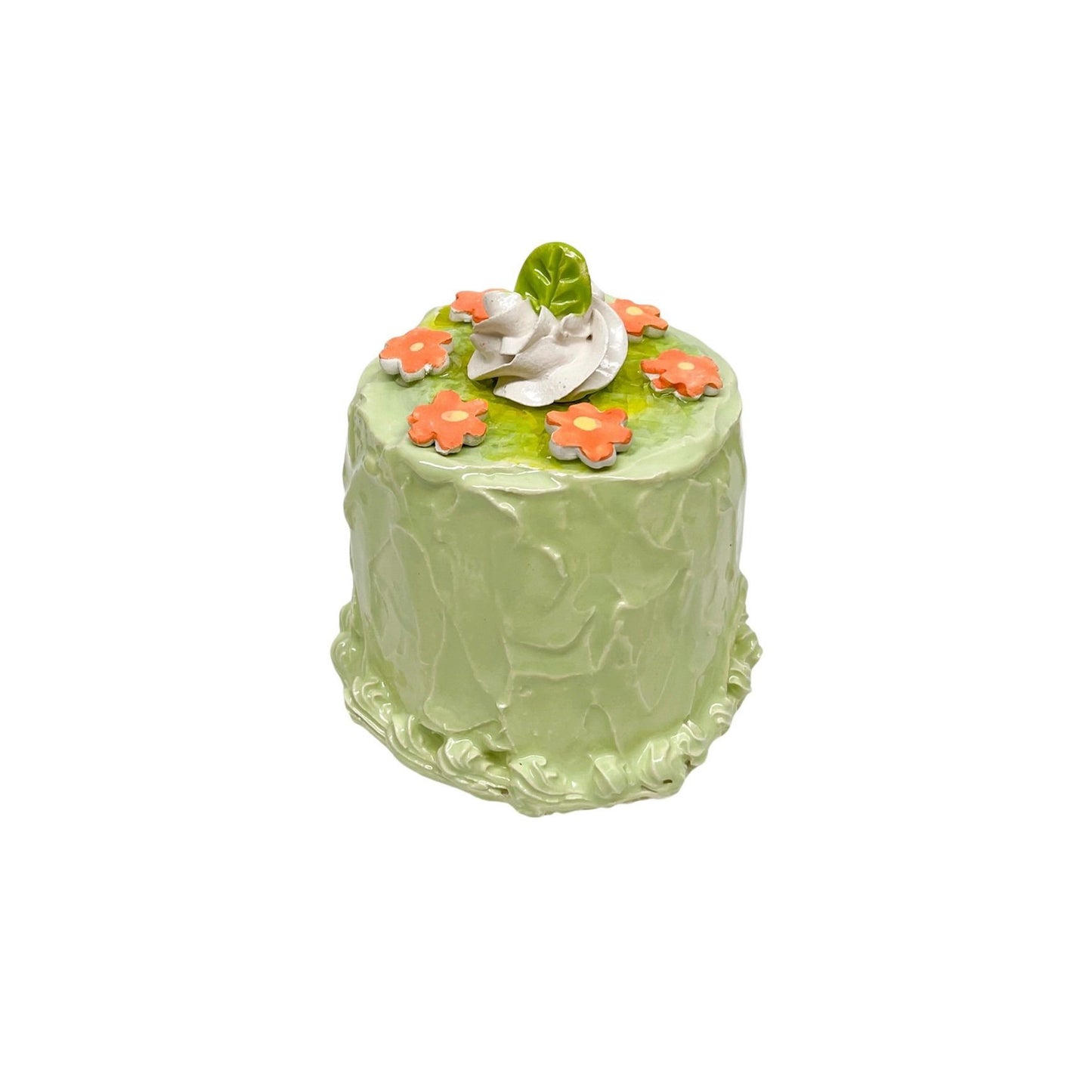 Petite Daisy Topped Green Cake 15