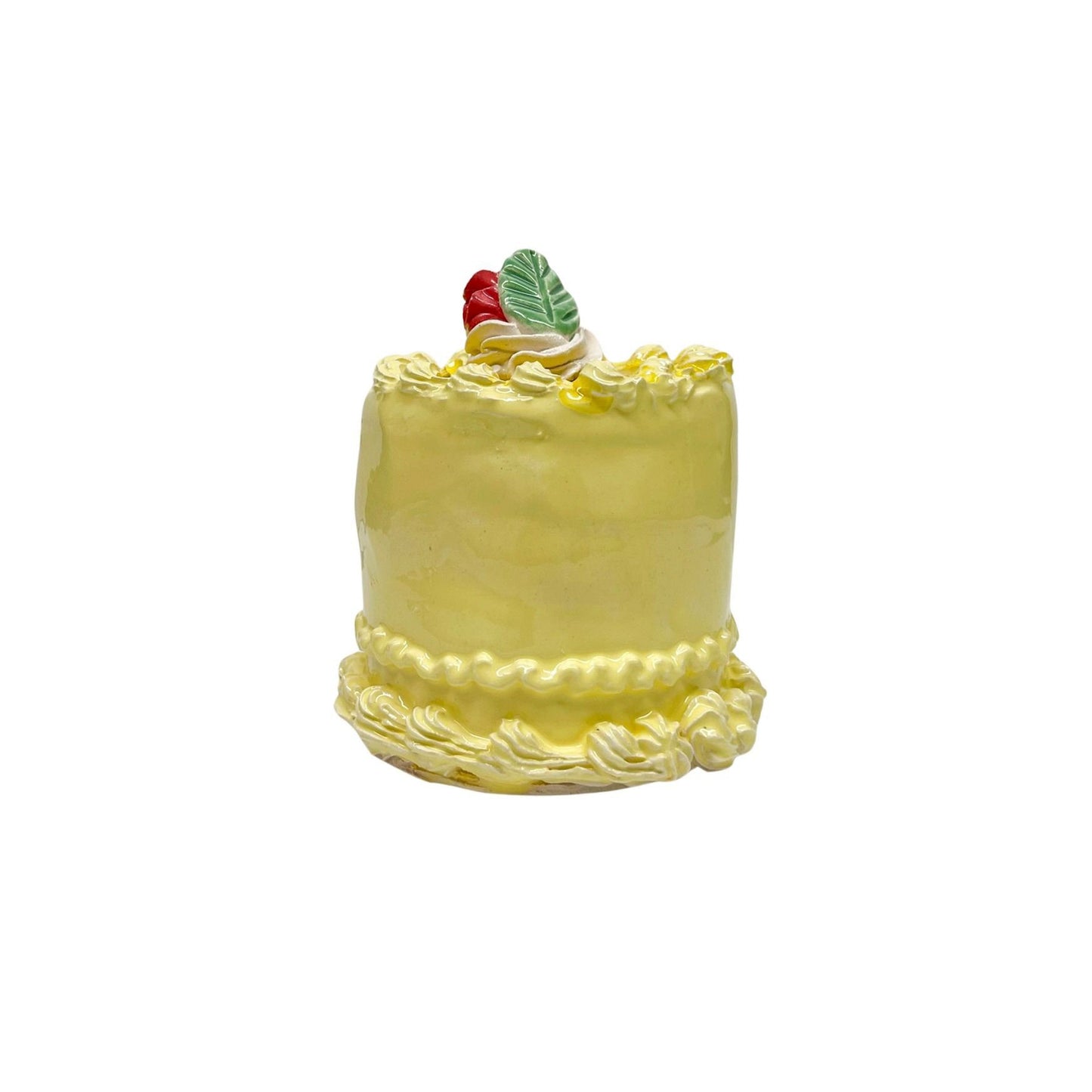 Petite Lemon Cake With Rosebud 19