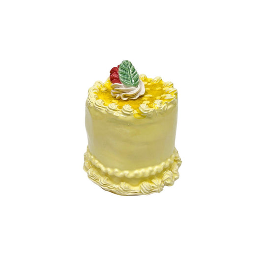 Petite Lemon Cake With Rosebud 19