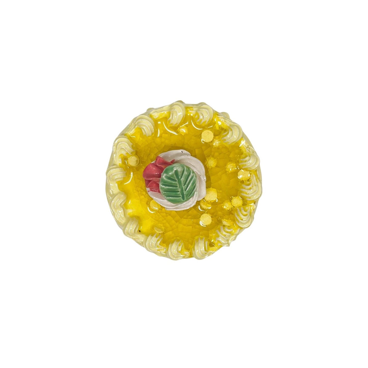 Petite Lemon Cake With Rosebud 19