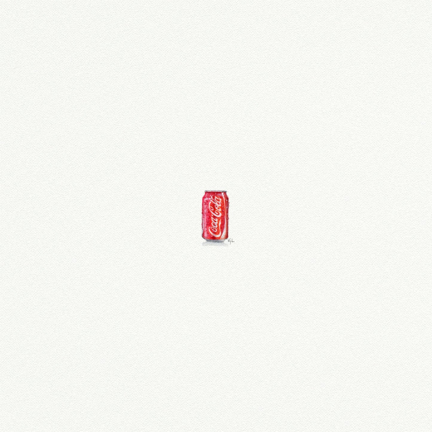 Coke Can Miniature Watercolor Print