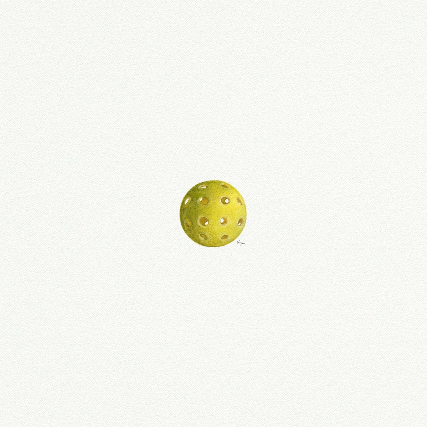 Pickleball Miniature Watercolor Print