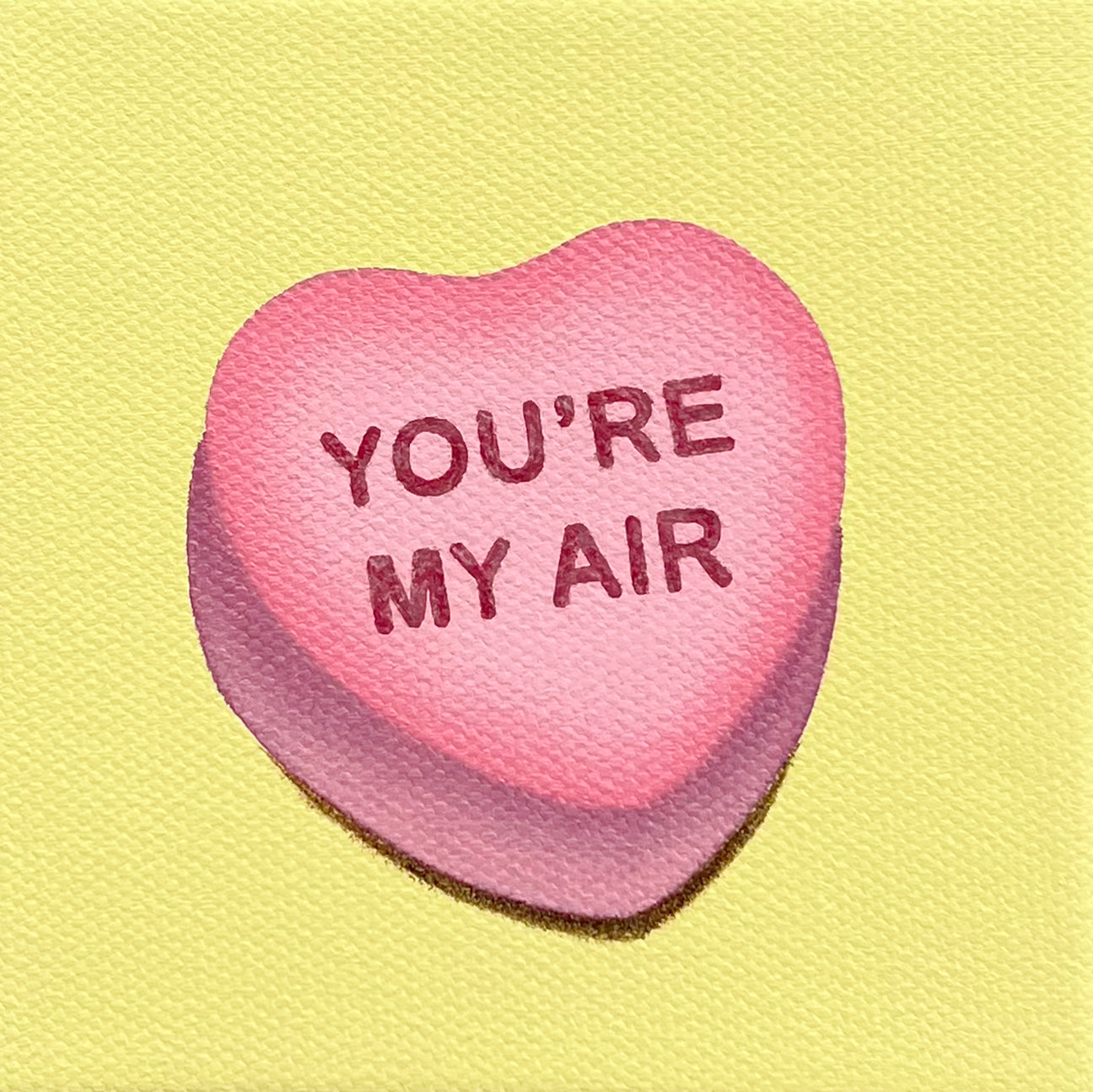 Conversation Heart: Brown Sugar