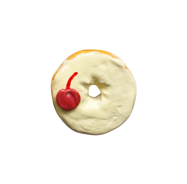 Lemon Donut With Single Cherry