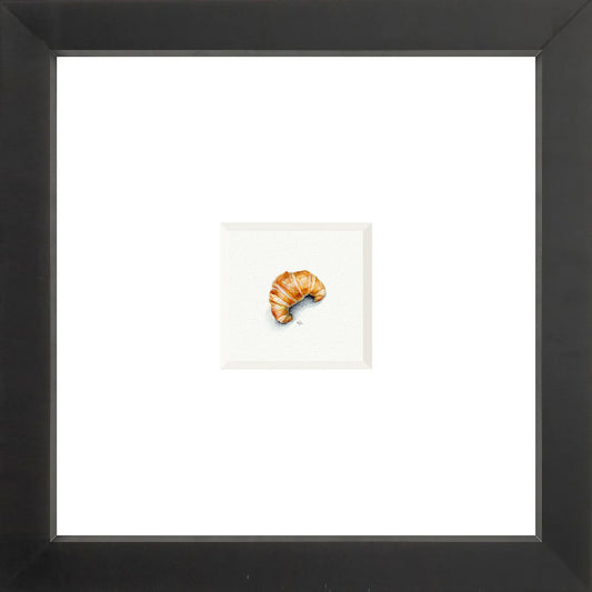Croissant Miniature Watercolor Print