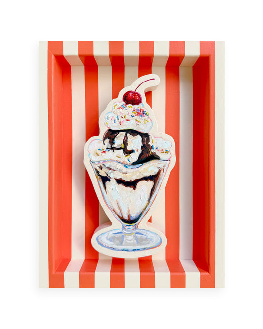 Sundae with Sprinkles on Cream and Vermillion