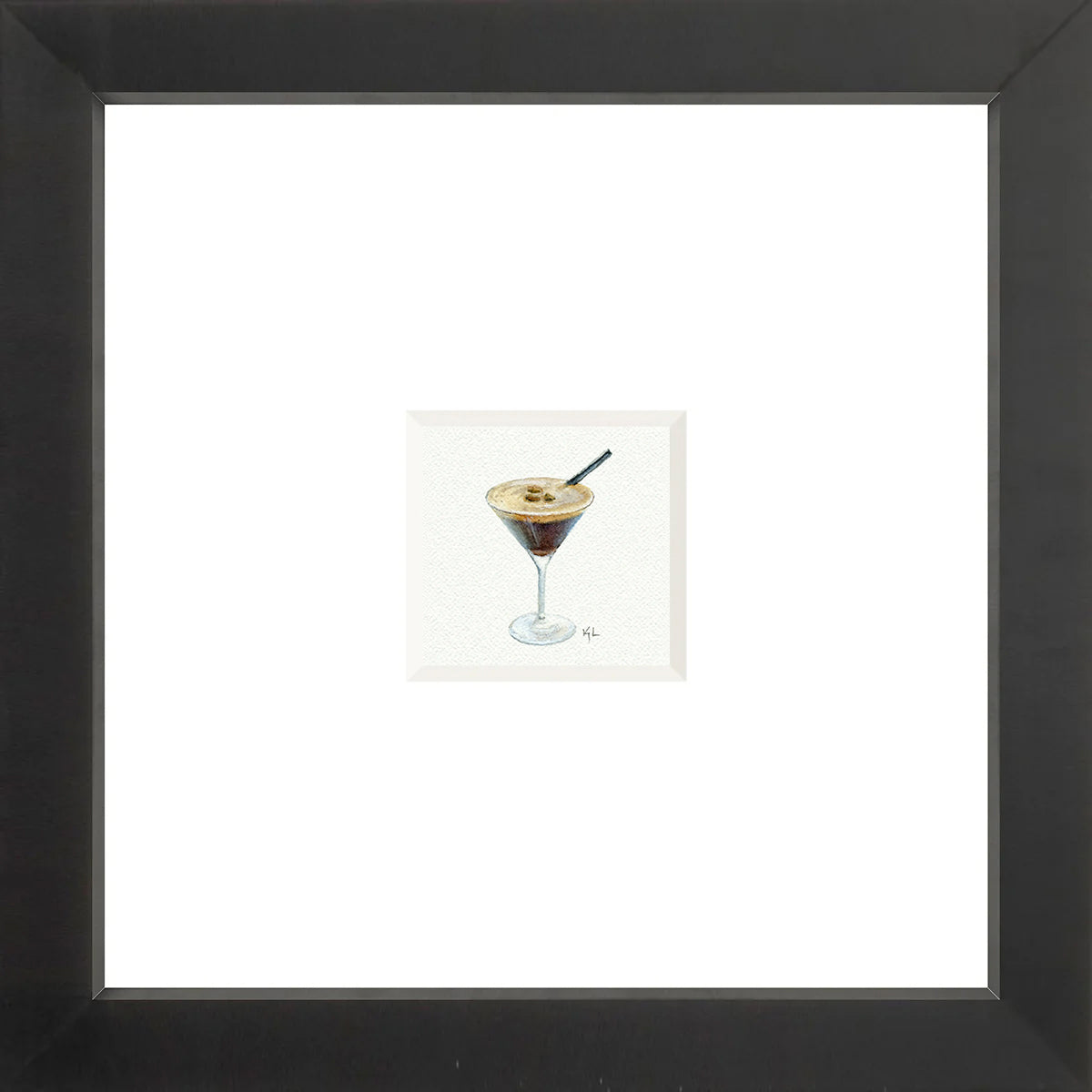 Espresso Martini Miniature Watercolor Print