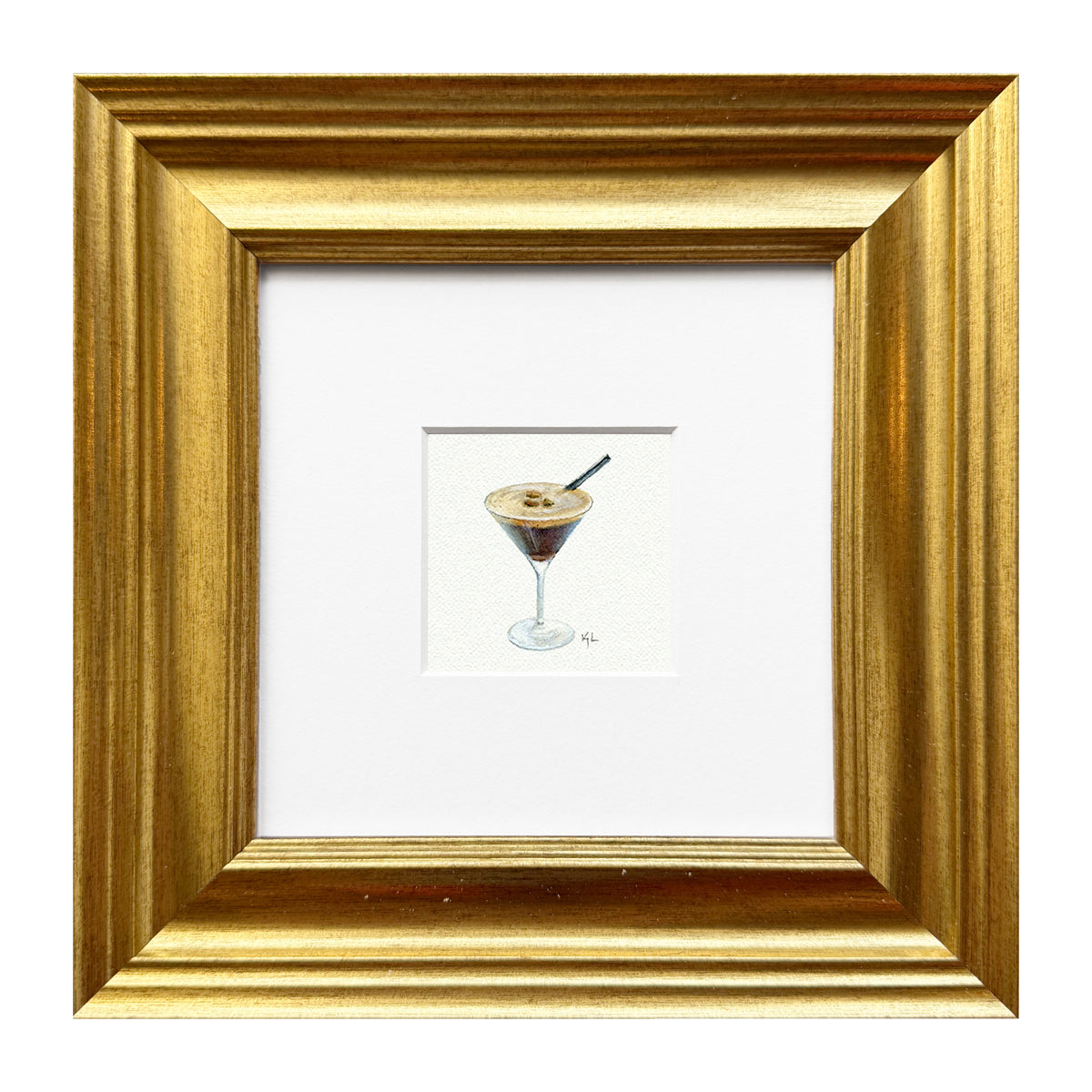 Espresso Martini Miniature Watercolor Print