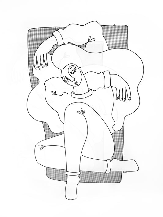 Folded Figure Composition 18