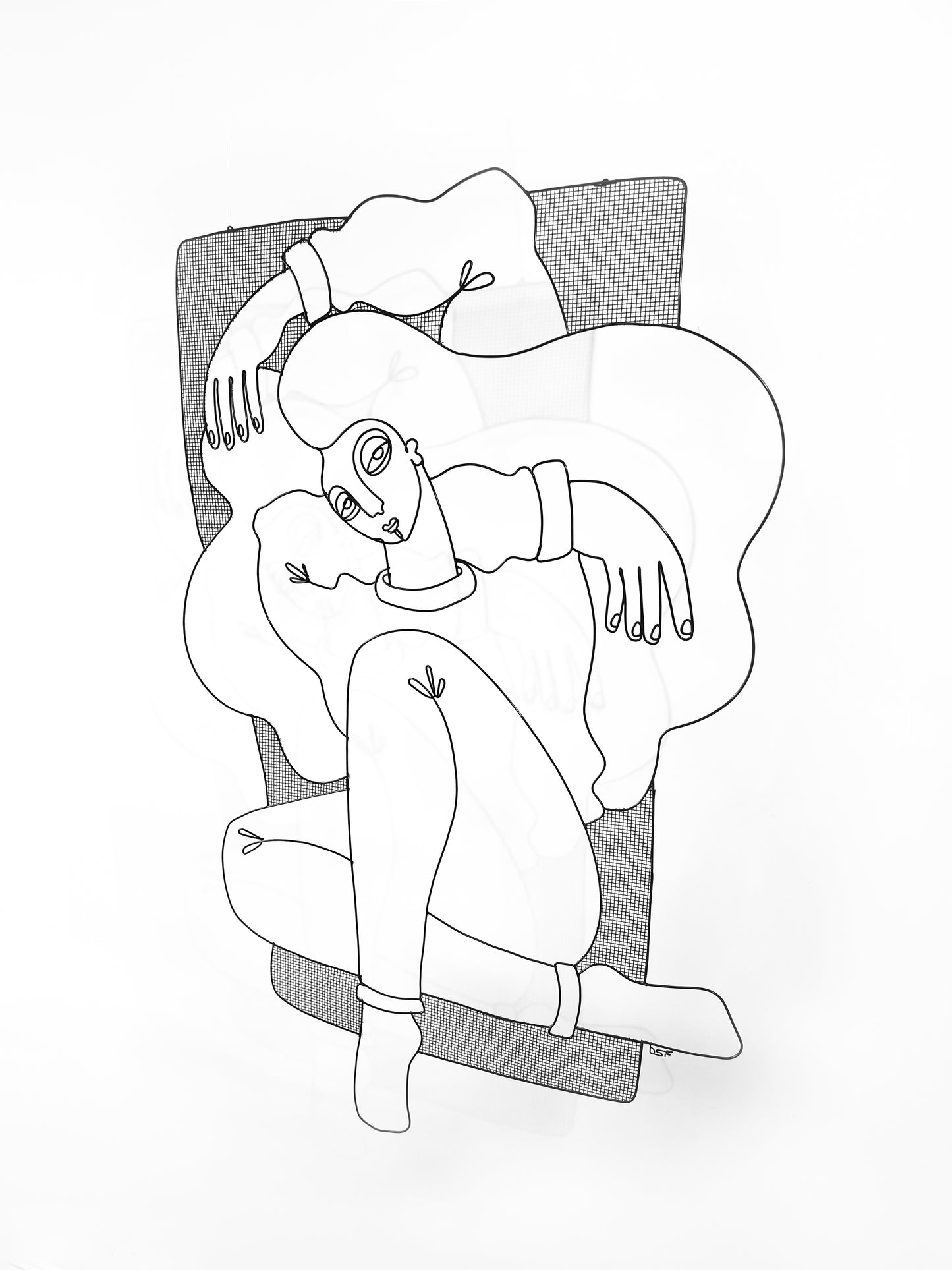 Folded Figure Composition 18