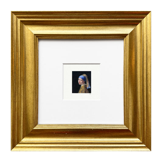 Girl With A Pearl Earring Miniature Watercolor Print