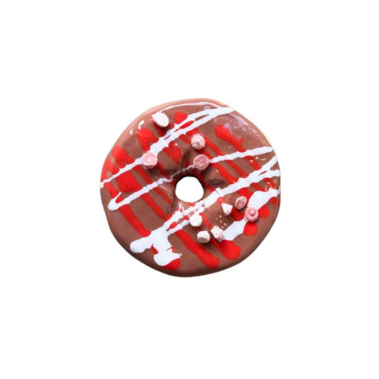 Milk Chocolate Cherry Drizzle Donut