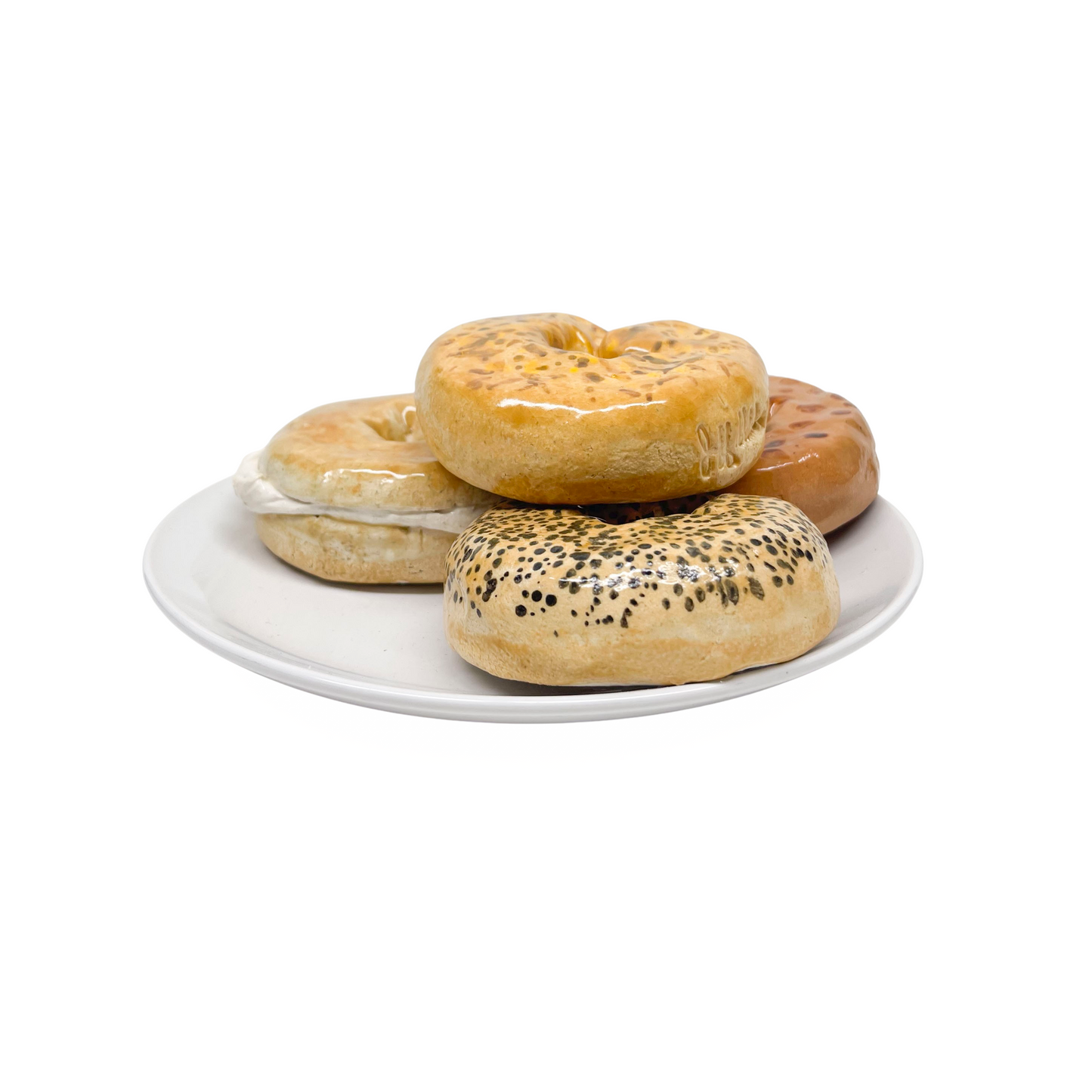 Four Plated Bagels 08