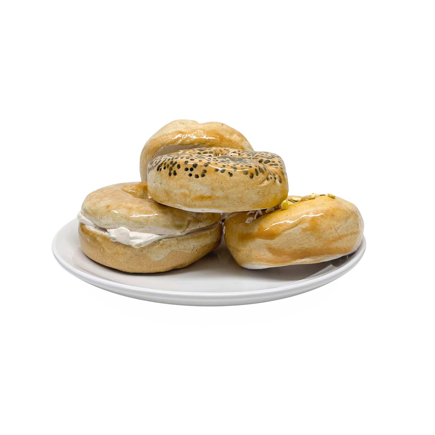 Four Plated Bagels 06