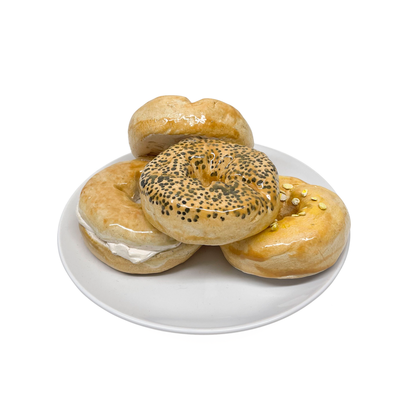 Four Plated Bagels 06