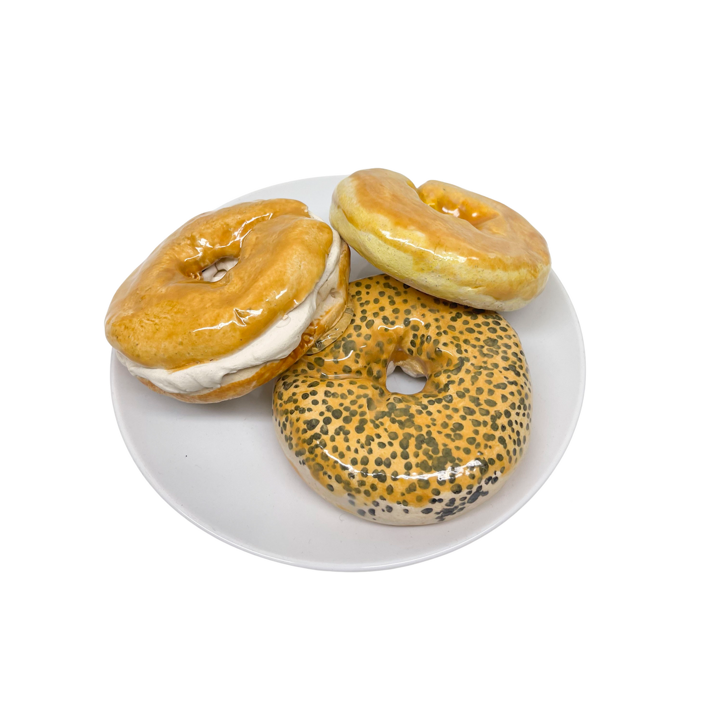 Three Plated Bagels 05