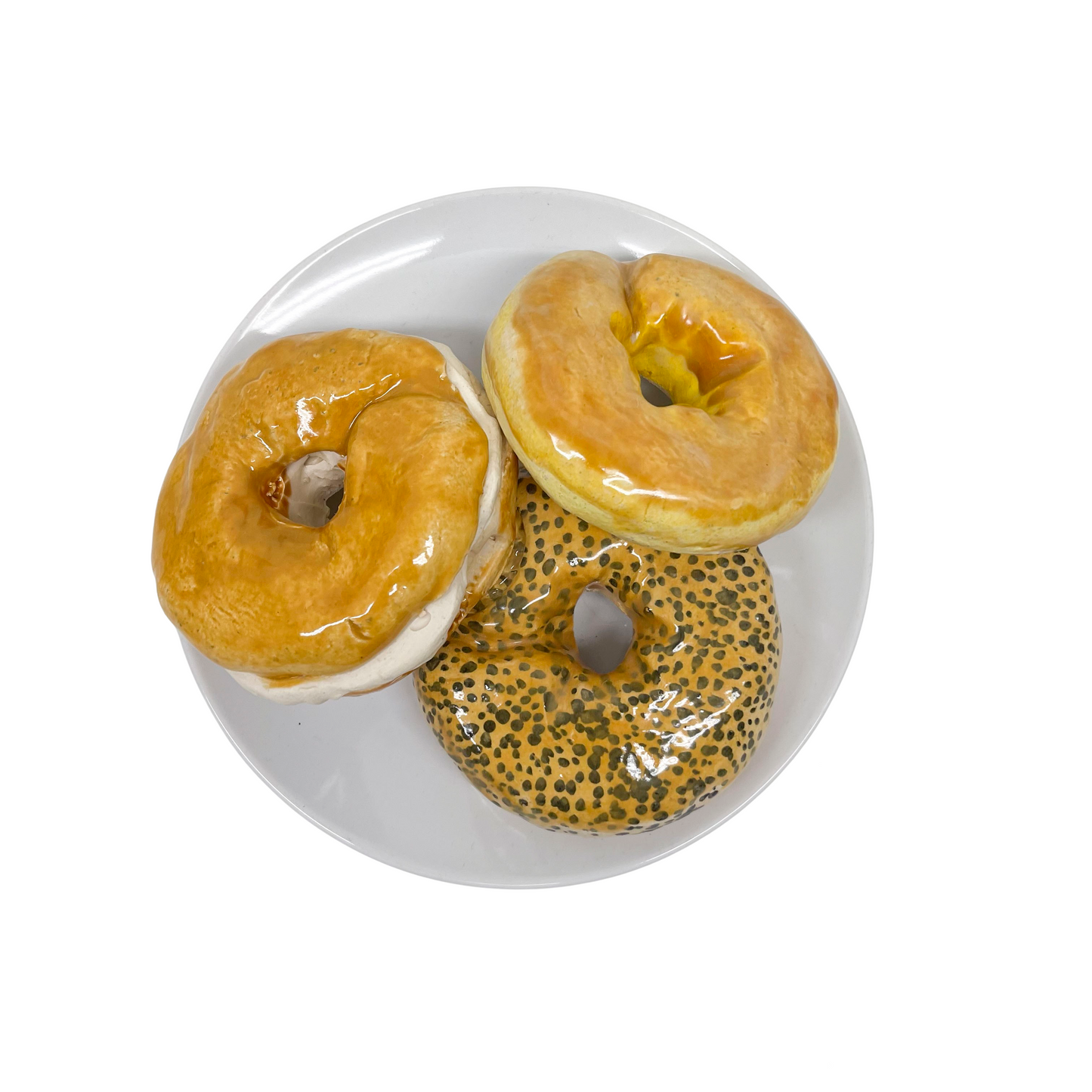 Three Plated Bagels 05