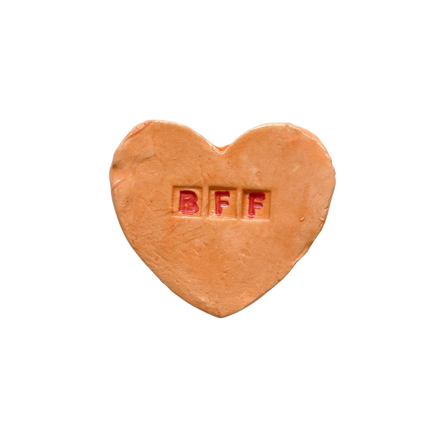 "BFF" Orange Candy Conversation Heart