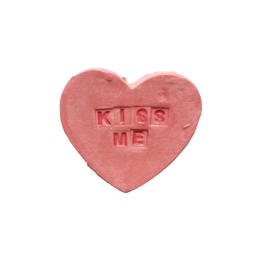"Kiss Me" Pink Candy Conversation Heart