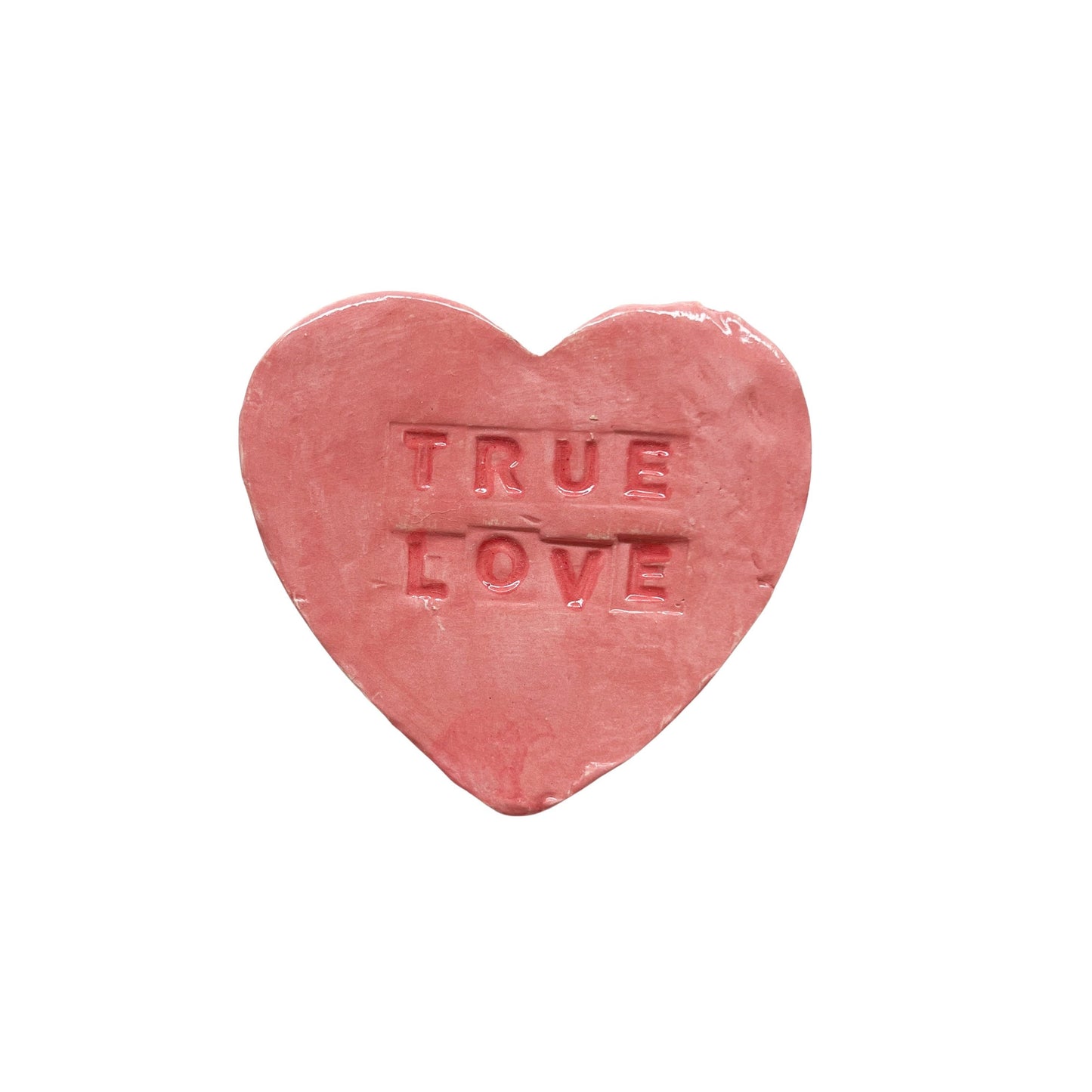 "True Love" Pink Candy Conversation Heart