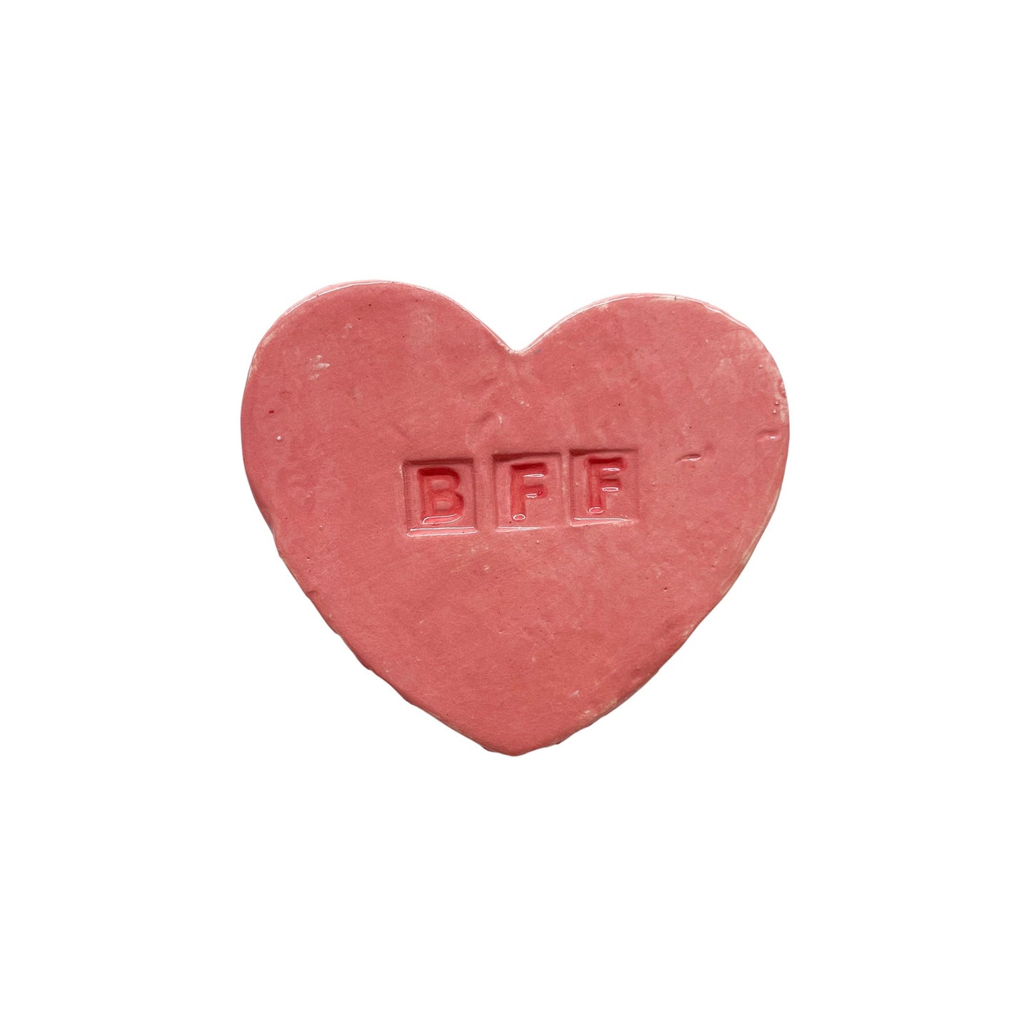 "BFF" Pink Candy Conversation Heart